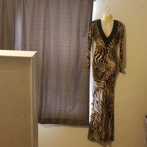 Maxi dress with beading